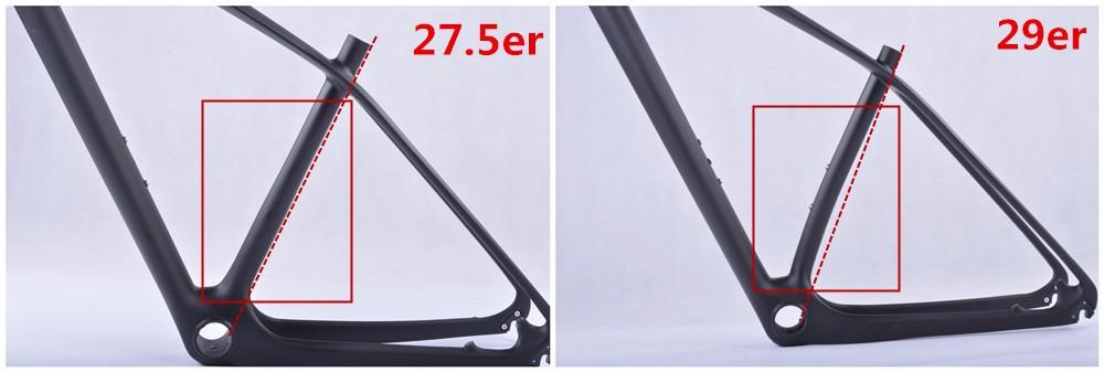 Cadre de vélo VTT en carbone 980 grammes