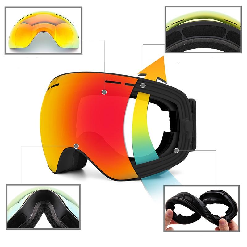 Masque Miroir De Ski/snow - Anti-buée - UV400
