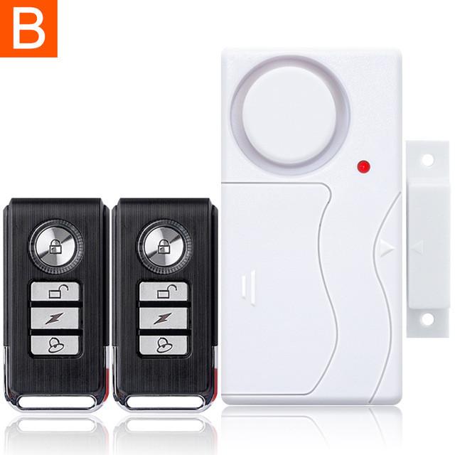 Door Window Entry Security ABS Wireless Remote Control Door Sensor Alarm Host Burglar Security Alarm System Home Protection Kit