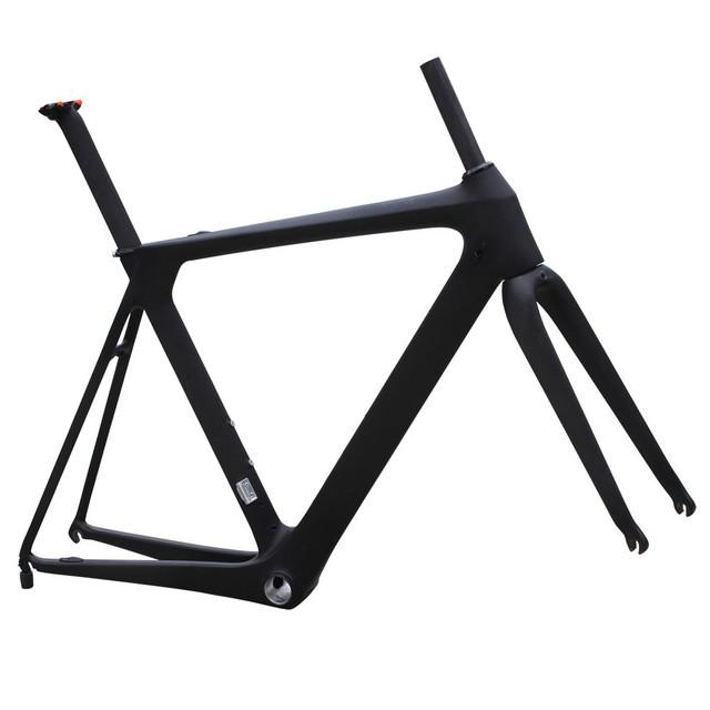 2016 ican Full carbon frame bb86&di2 compatiable Carbon bike frame customized painting 1050g road bike frame fork AERO007