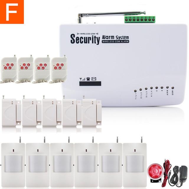 Marlboze English Russian Spansih Voice Prompt SIM Home Security GSM Alarm System Auto Dialing Dialer SMS Call Remote control
