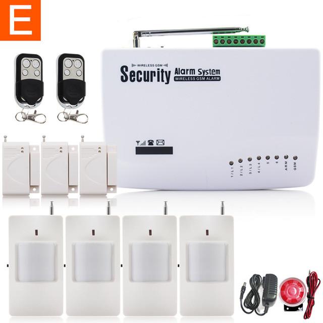 Marlboze English Russian Spansih Voice Prompt SIM Home Security GSM Alarm System Auto Dialing Dialer SMS Call Remote control