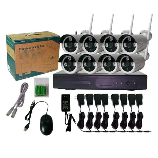 Système d'alarme 4 ou 8 caméras vision nocturne