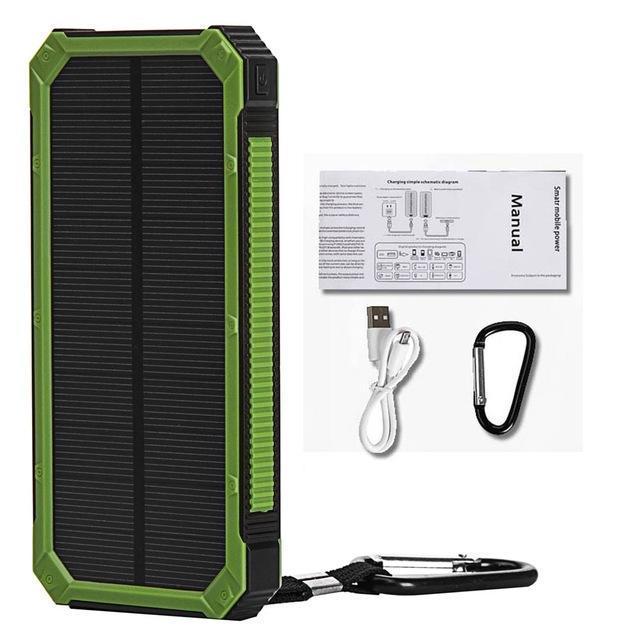 Chargeur Solaire USB Étanche Power Bank - 7000mAh