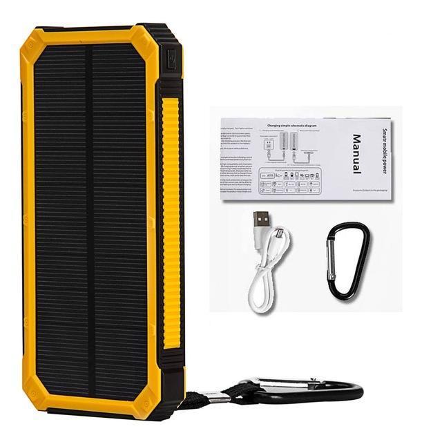 Chargeur Solaire USB Étanche Power Bank - 7000mAh