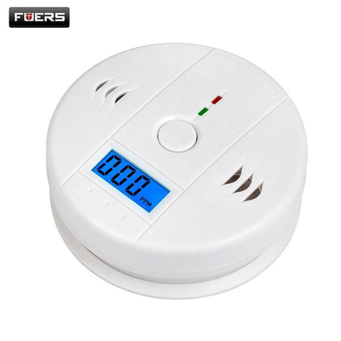 Home Security 85dB Warning High Sensitive LCD Photoelectric Independent CO Gas Sensor Carbon Monoxide Poisoning Alarm System