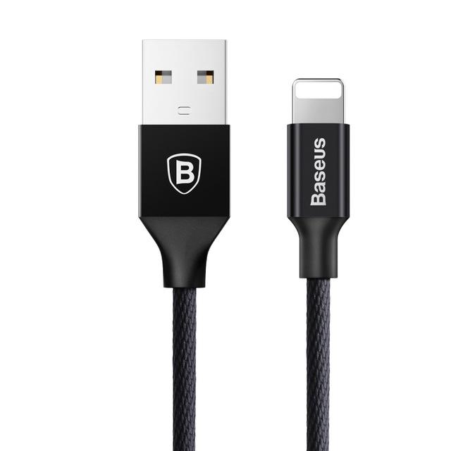 Câble USB noir charge rapide Apple