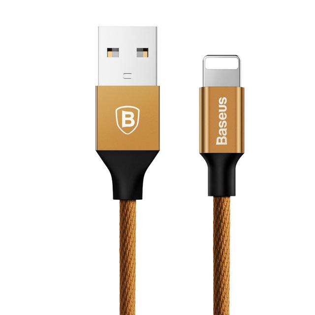 Câble USB marron clair charge rapide Apple