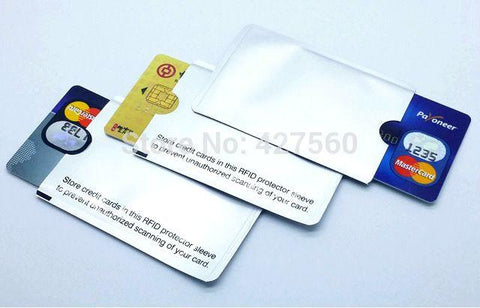 RFID Shielded Sleeve  Card Blocking 13.56mhz IC card Protection NFC security card prevent unauthorized scanning